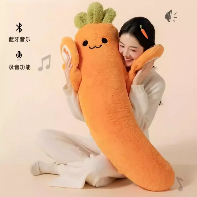Almohada de Abrazo Berenjena — Cojín Suave para Piernas y Descanso Cómodo